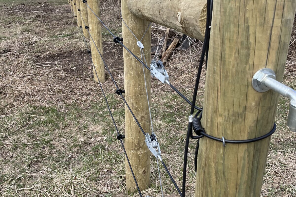 horse fence installation